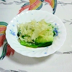 チンゲン菜のお浸しに鮭ぶし レシピ 作り方 By 2727椿 楽天レシピ