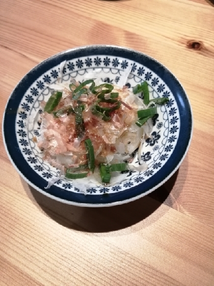 新玉ねぎのサラダ　ポン酢＆ごま油で