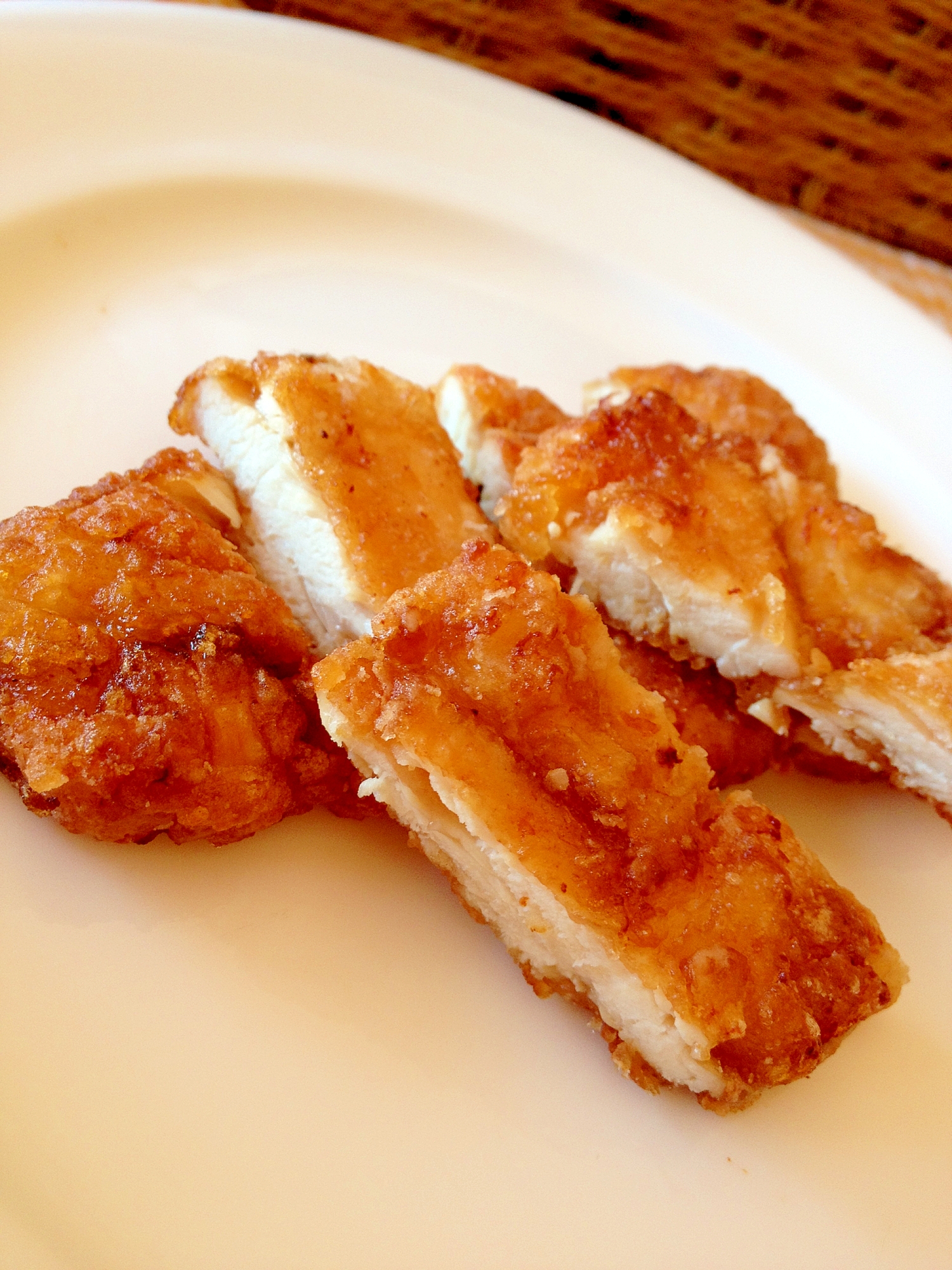 お弁当用に揚げ焼き＊ささみ唐揚げ＊ レシピ・作り方 by ななじまる 