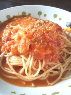 ごちそう！カニクリームトマトパスタ