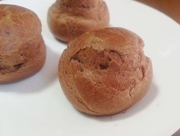 レンジで作るココアシュー