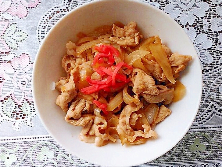 すき焼きのタレで豚丼