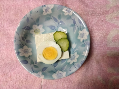 冷奴アレンジ スプラウト&ゆで卵