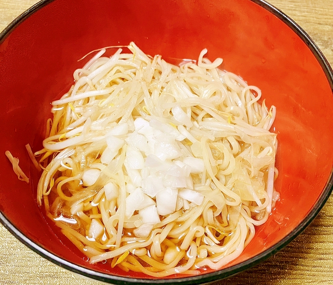 スライス玉葱の後の水を活用した玉葱ラーメン