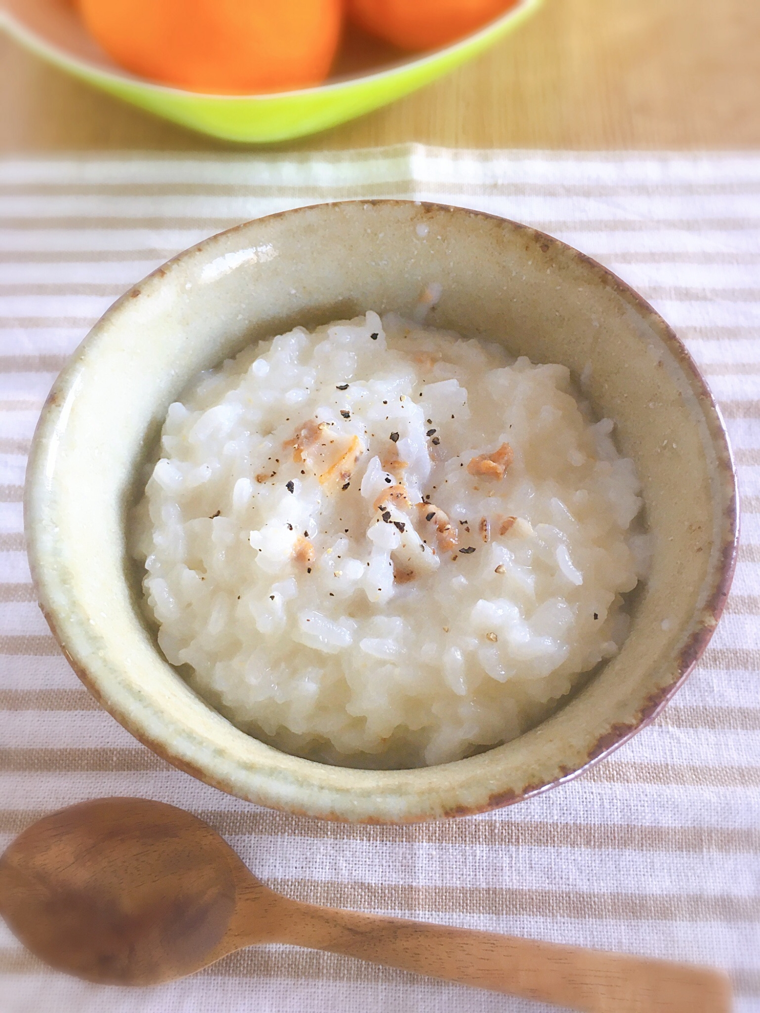 健康レシピ♡ホタテ風味のミルク粥