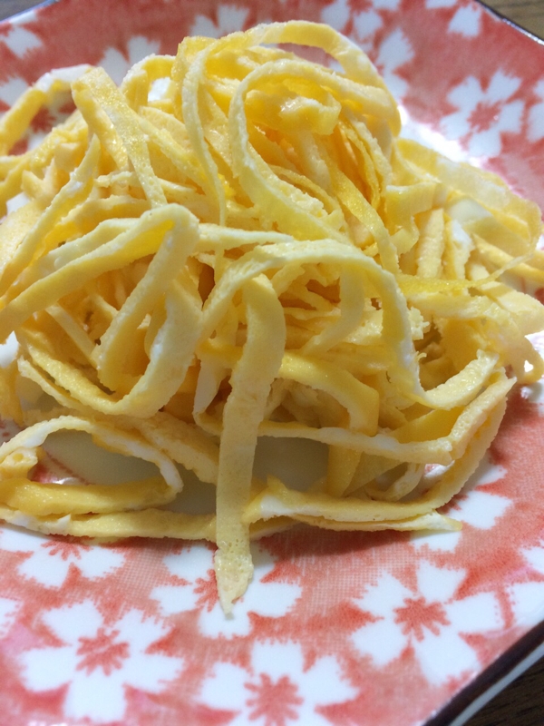 レンジで簡単！薄焼き卵