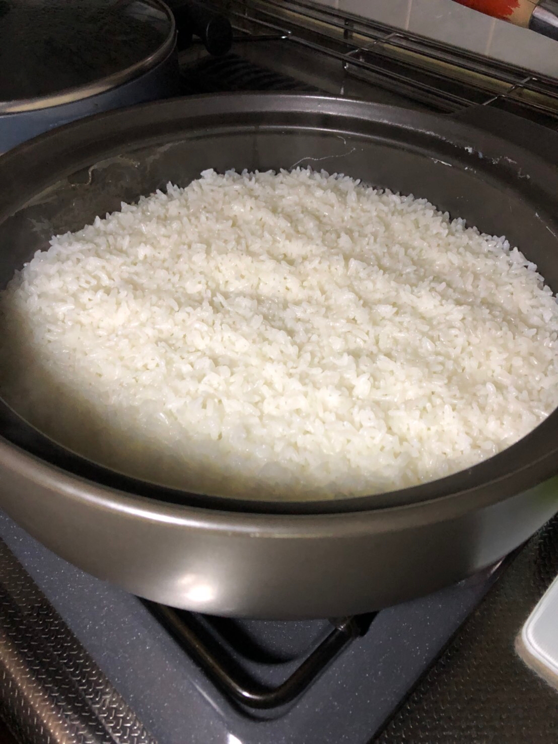 米がたってる♪土鍋でご飯を炊く！
