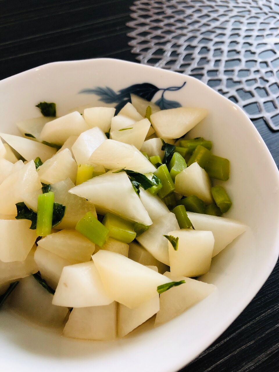 大根と大根葉のレンジ煮物