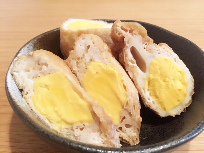 油揚げのたまご巾着 レシピ 作り方 By にいさん6011 楽天レシピ