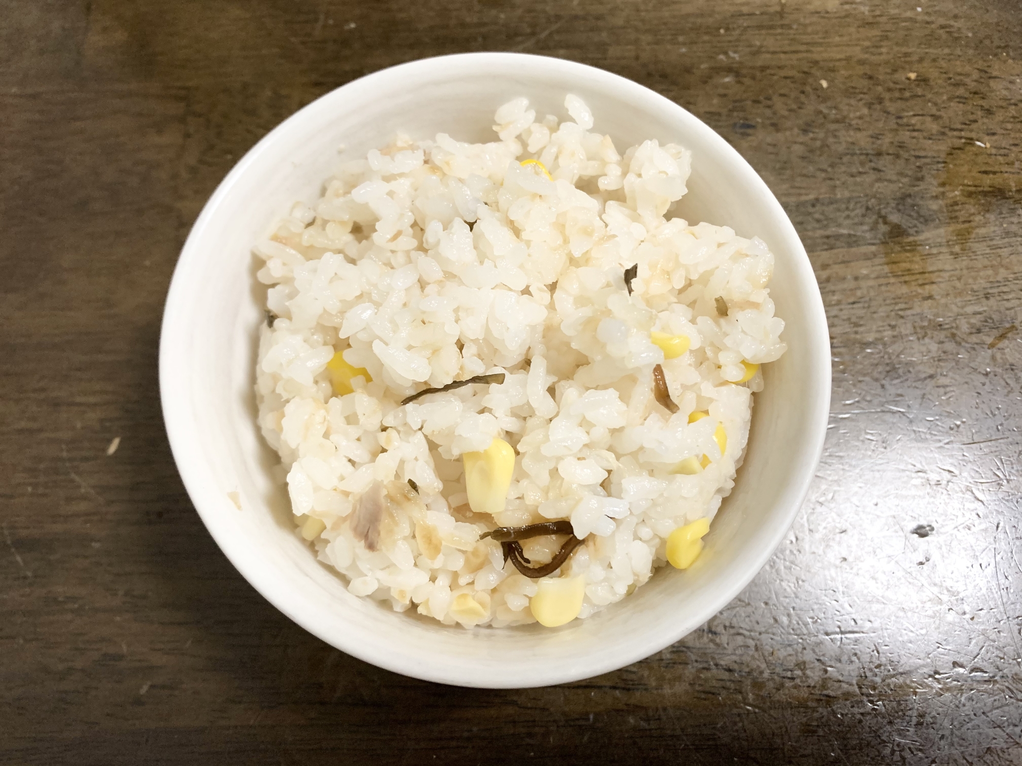 簡単レシピ　混ぜご飯レシピ　ツナと塩昆布の混ぜご飯
