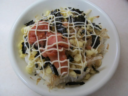 おかか明太丼