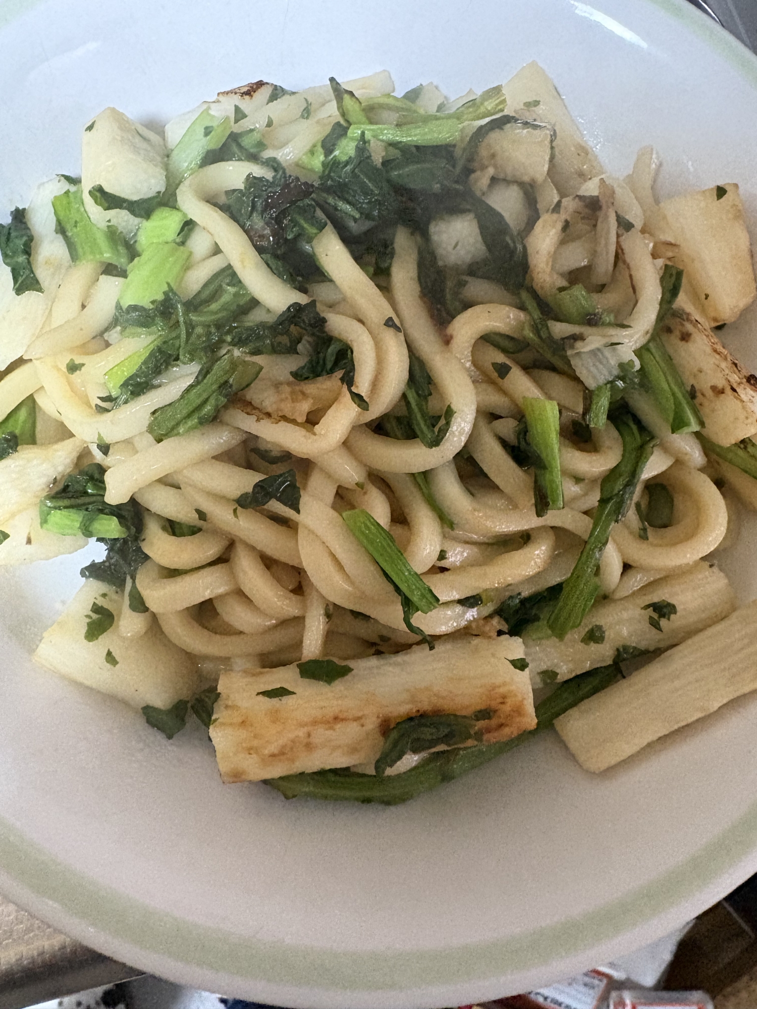 味付け簡単！長芋入り焼きうどん