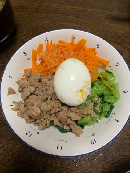 少し肉の調味料減らしました。辛味なしでも大人も美味しかったです！