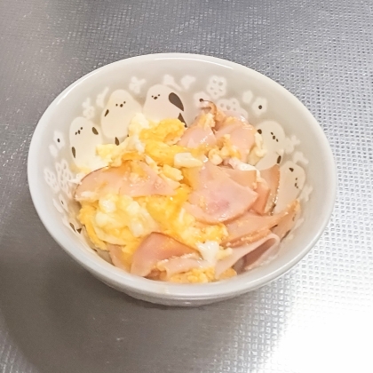 ハムと卵のマヨ炒め