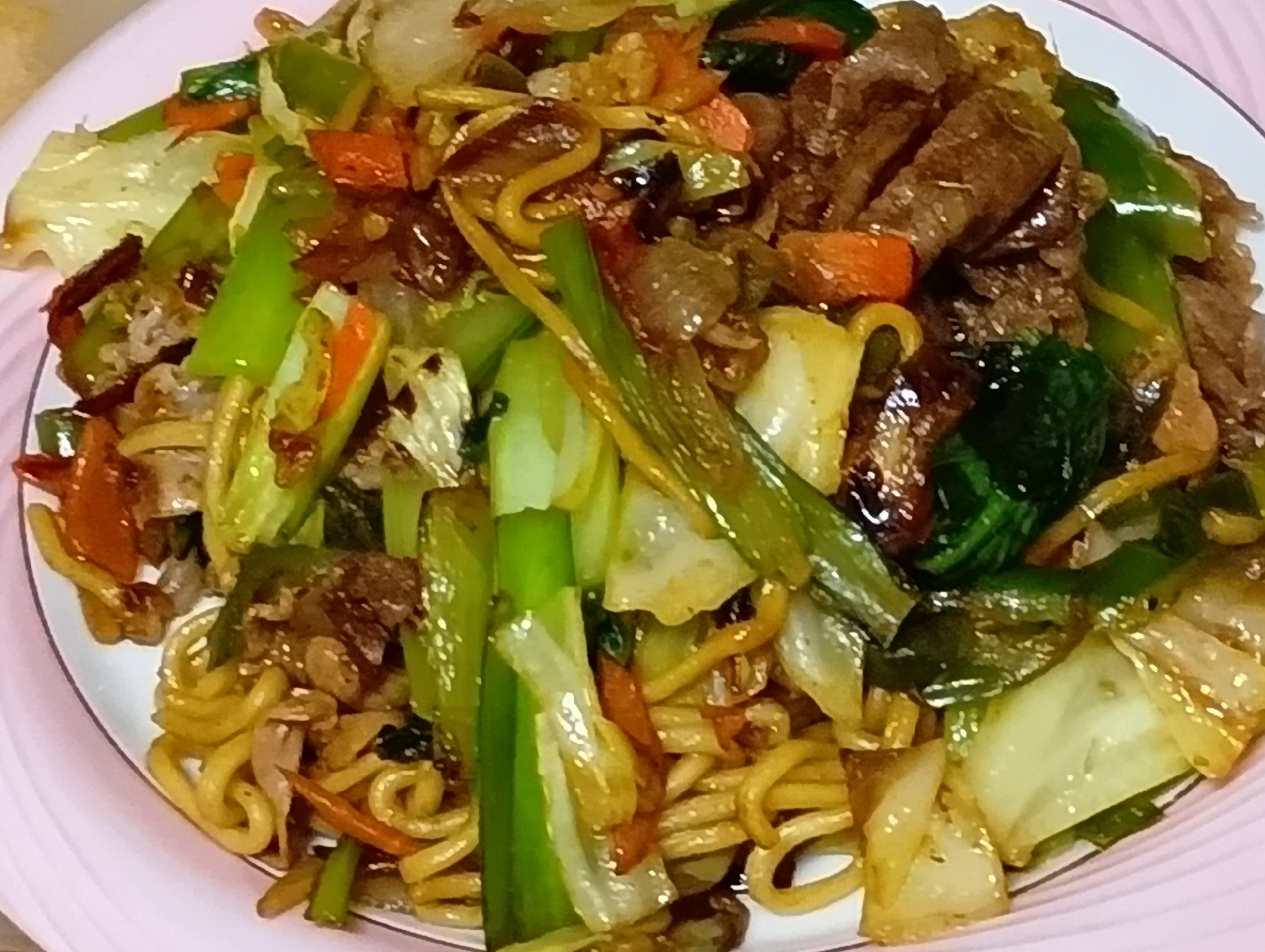 野菜たっぷり焼きそば炒め