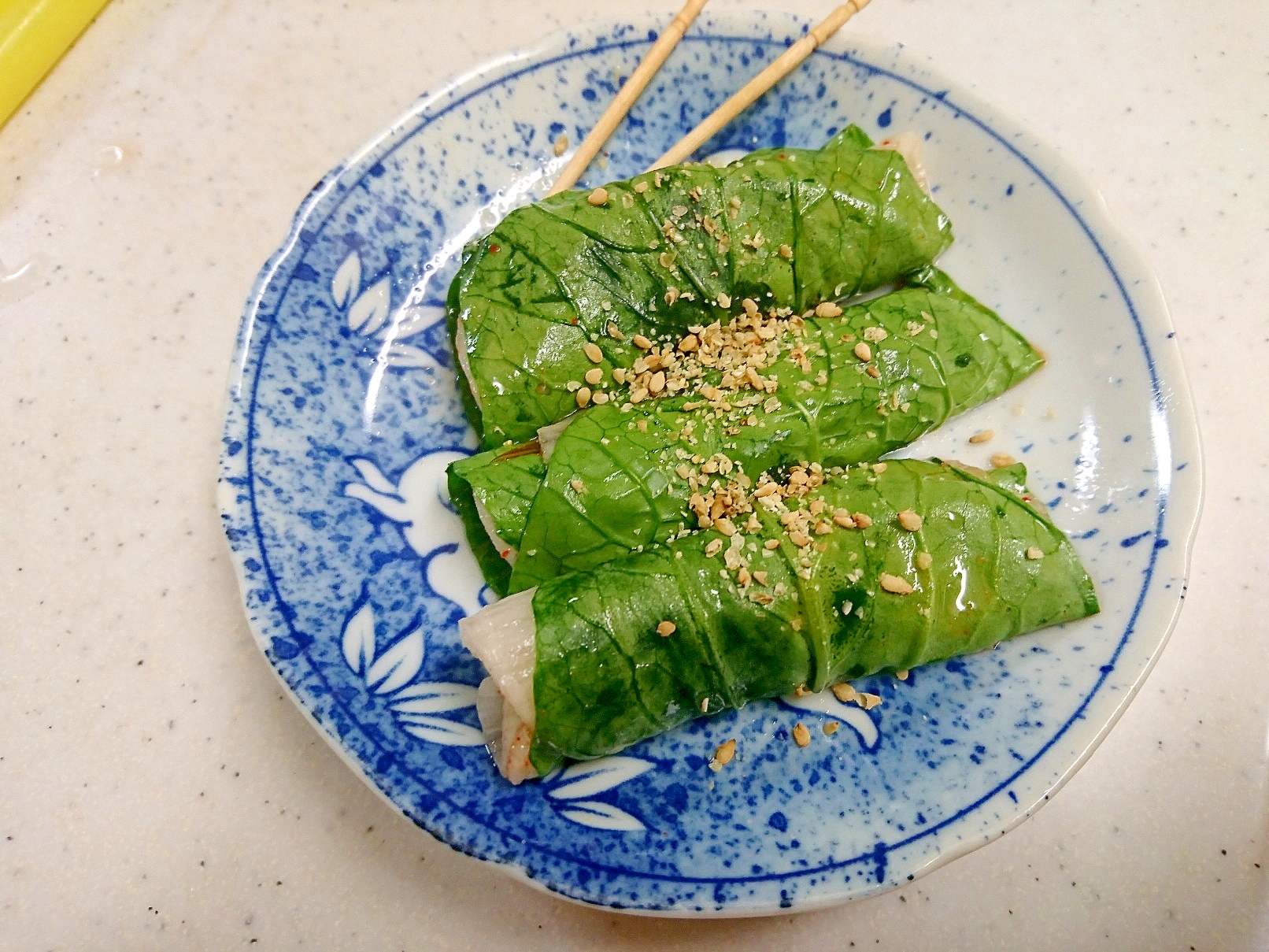 小松菜と大根のひと口キムチ