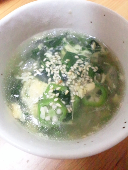 トロトロで優しい味でとても美味しかったです(*^^)v
葉物が苦手な息子も、モロヘイヤのスープは好きみたいでゴクゴク飲んでくれました☆
ごちそうさまでした～♪