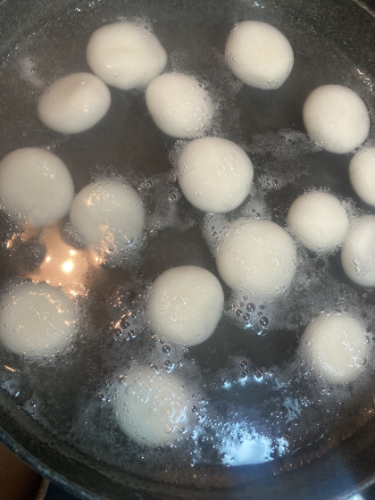 豆腐と白玉粉でヘルシー白玉団子