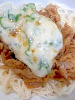 とろろオクラそうめん