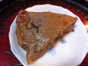 ちょこっとクルミのチョコバナナケーキ