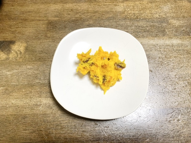 かぼちゃレシピ　かぼちゃとレーズンのサラダ