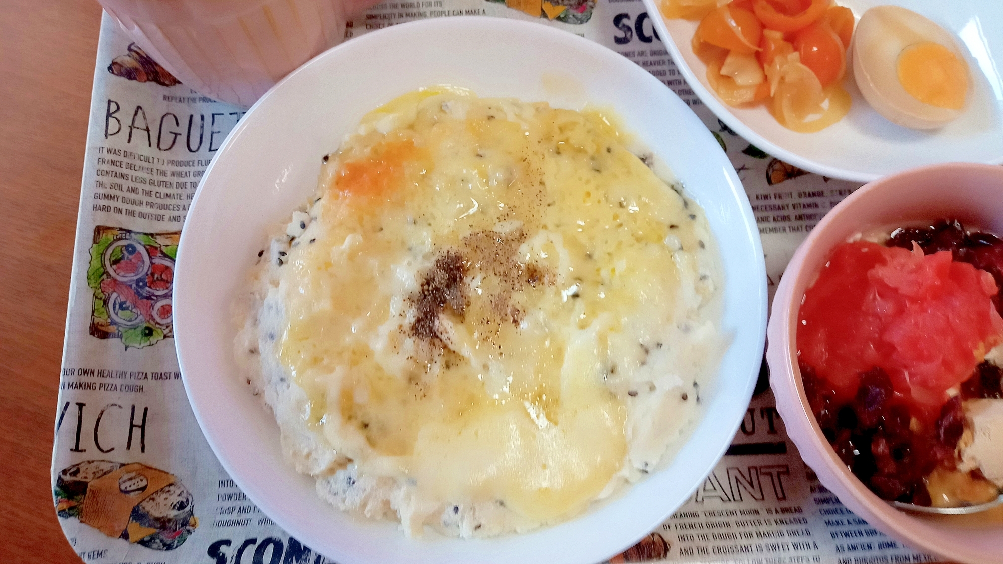 グルテンフリー！豆腐と米粉の胡麻チーズナン