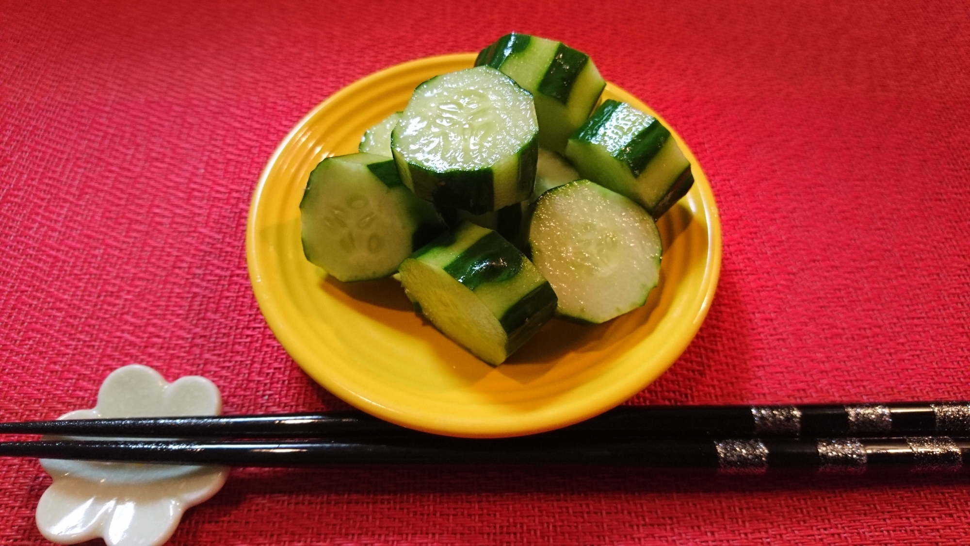 3分でキュウリの浅漬け