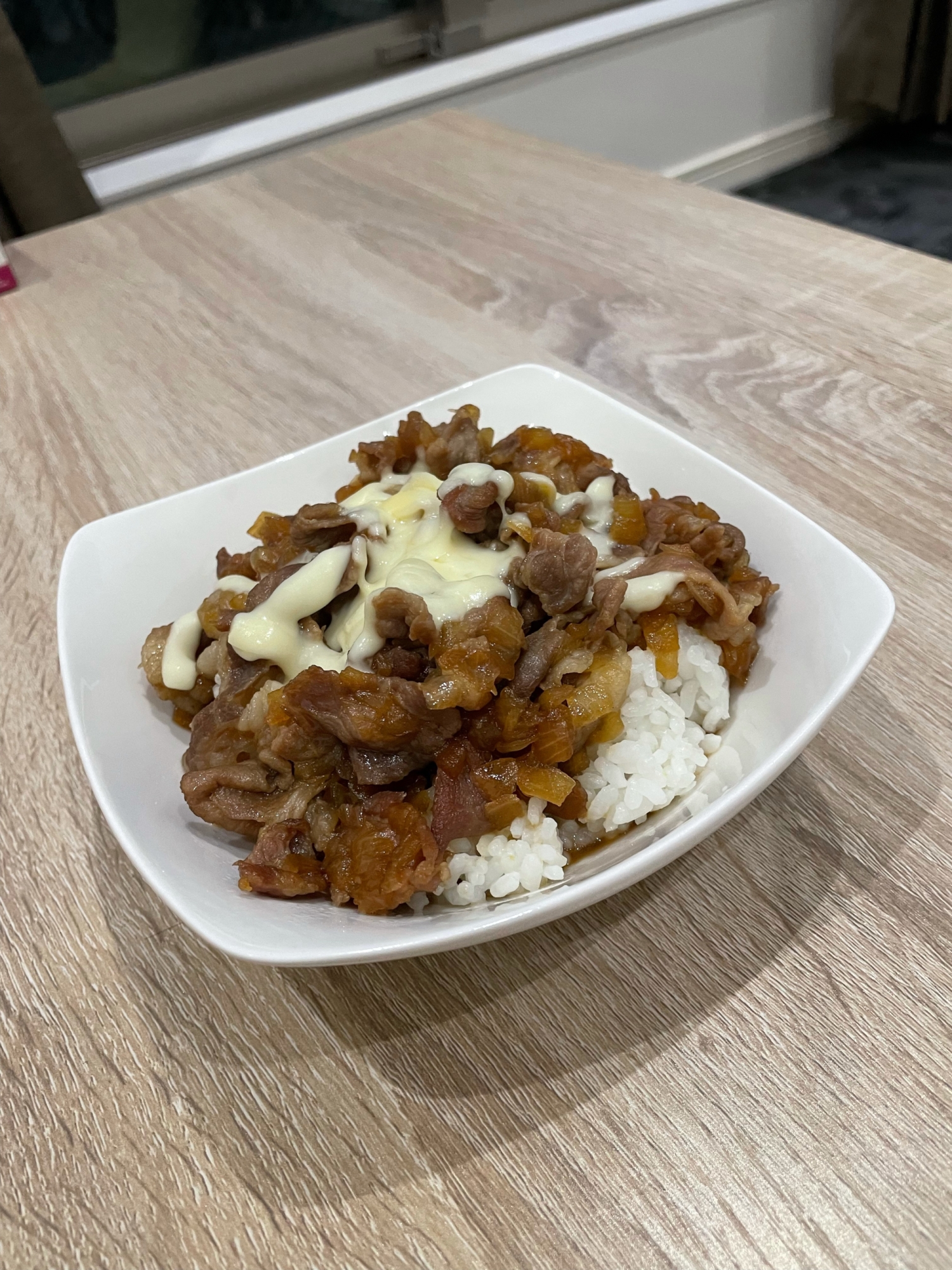 チーズ牛丼