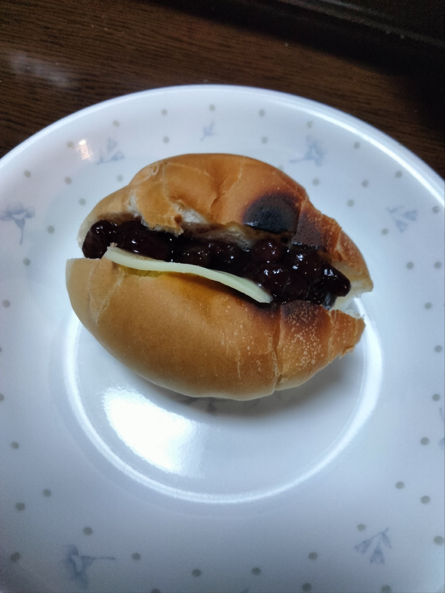 ロールパンサンド♡チーズ&あんこ