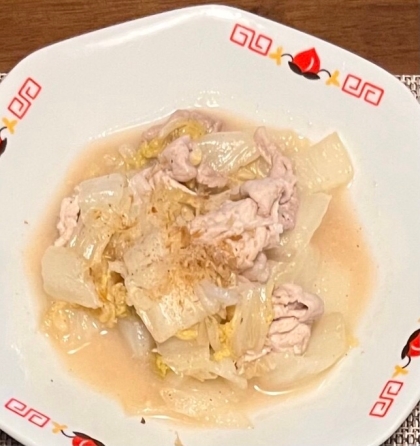 ちくわでかさ増し！豚肉白菜のとろみ和え