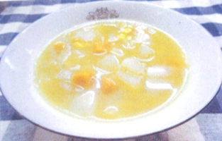 野菜たっぷり洋風けの汁