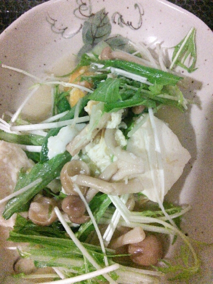 青梗菜と豆腐の炒め煮