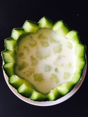 メロンの器でパンナコッタ フルーツ盛り パーティー レシピ 作り方 By Cinabre 楽天レシピ メロンの器でパンナコッタ フルーツ盛り パーティー レシピ 作り方 By Cinabre 楽天レシピ