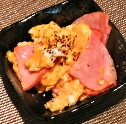 ハムと卵のマヨ炒め