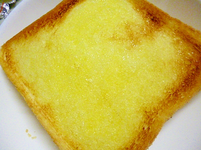 簡単♪朝ごパン♪はちみつレモンのシュガートースト
