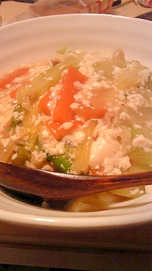 白菜と豆腐のトロうま丼