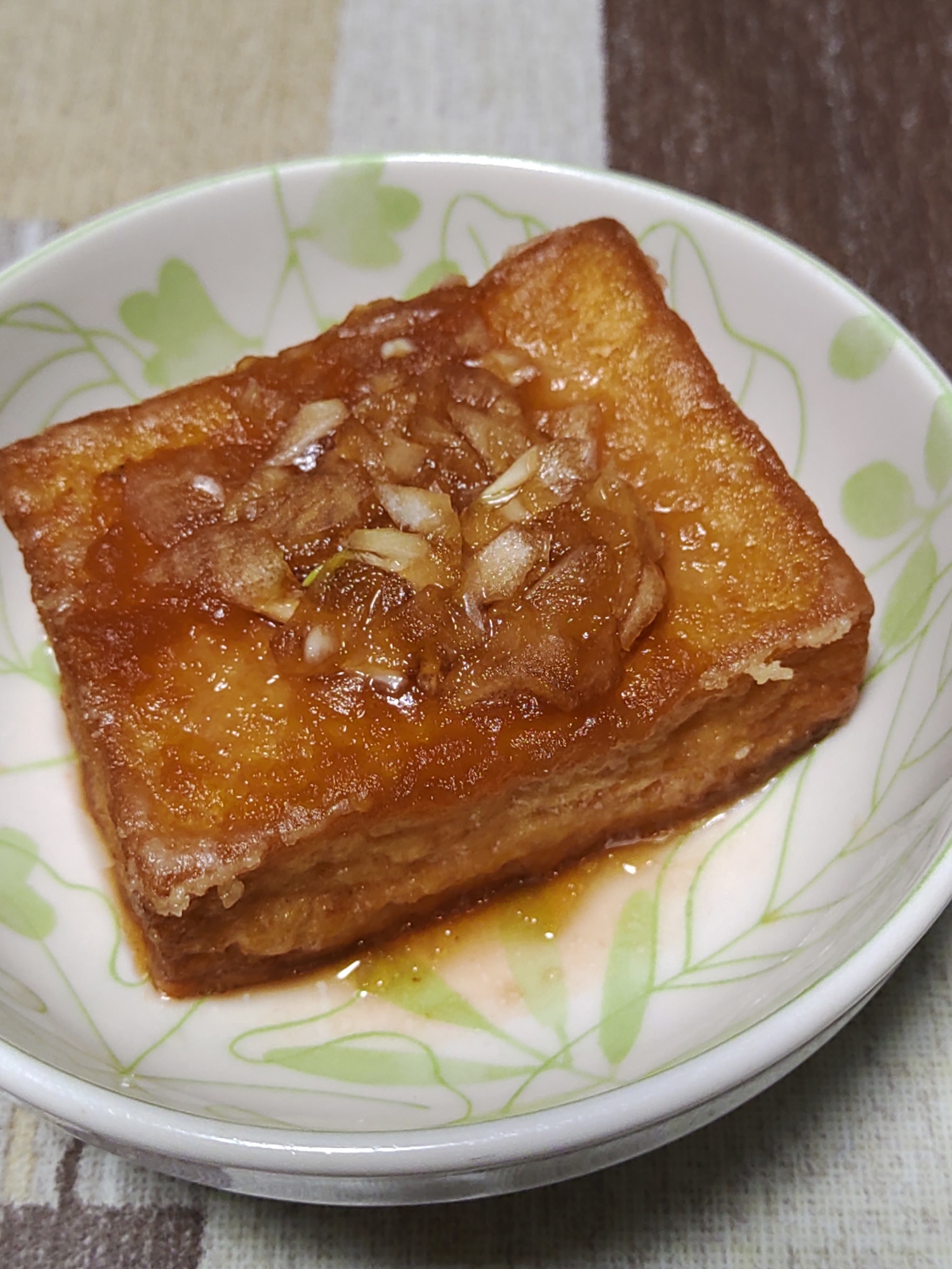 厚揚げの甘辛焼き