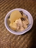 蕪と豚肉・舞茸・凍り豆腐の煮物