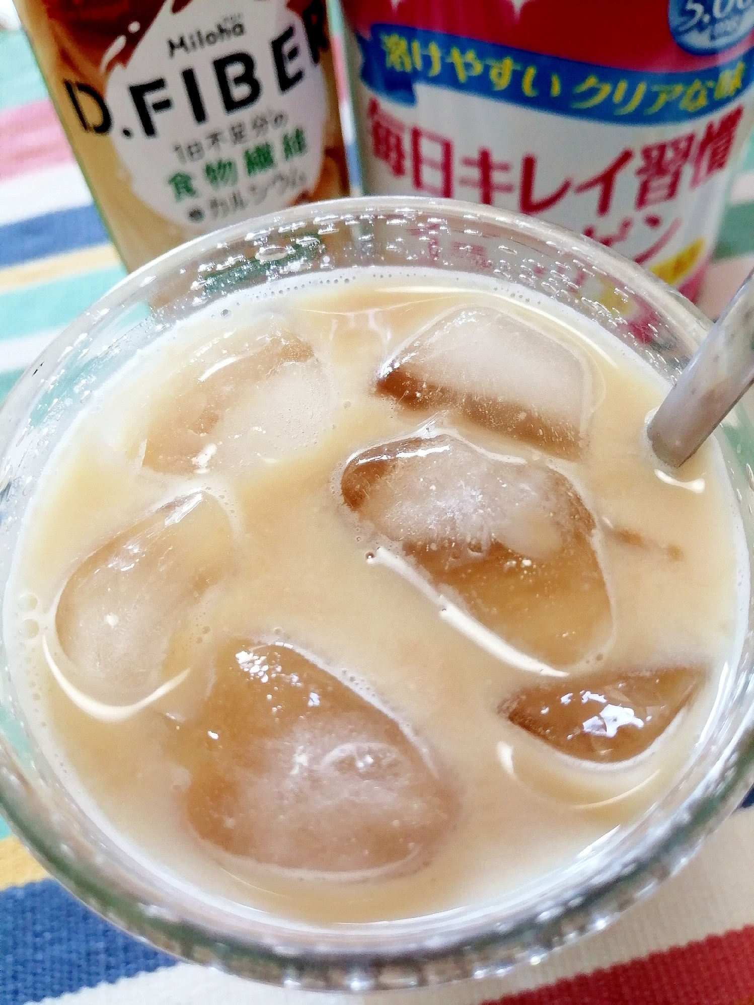 アイス☆美肌ミロハカフェオレ♪