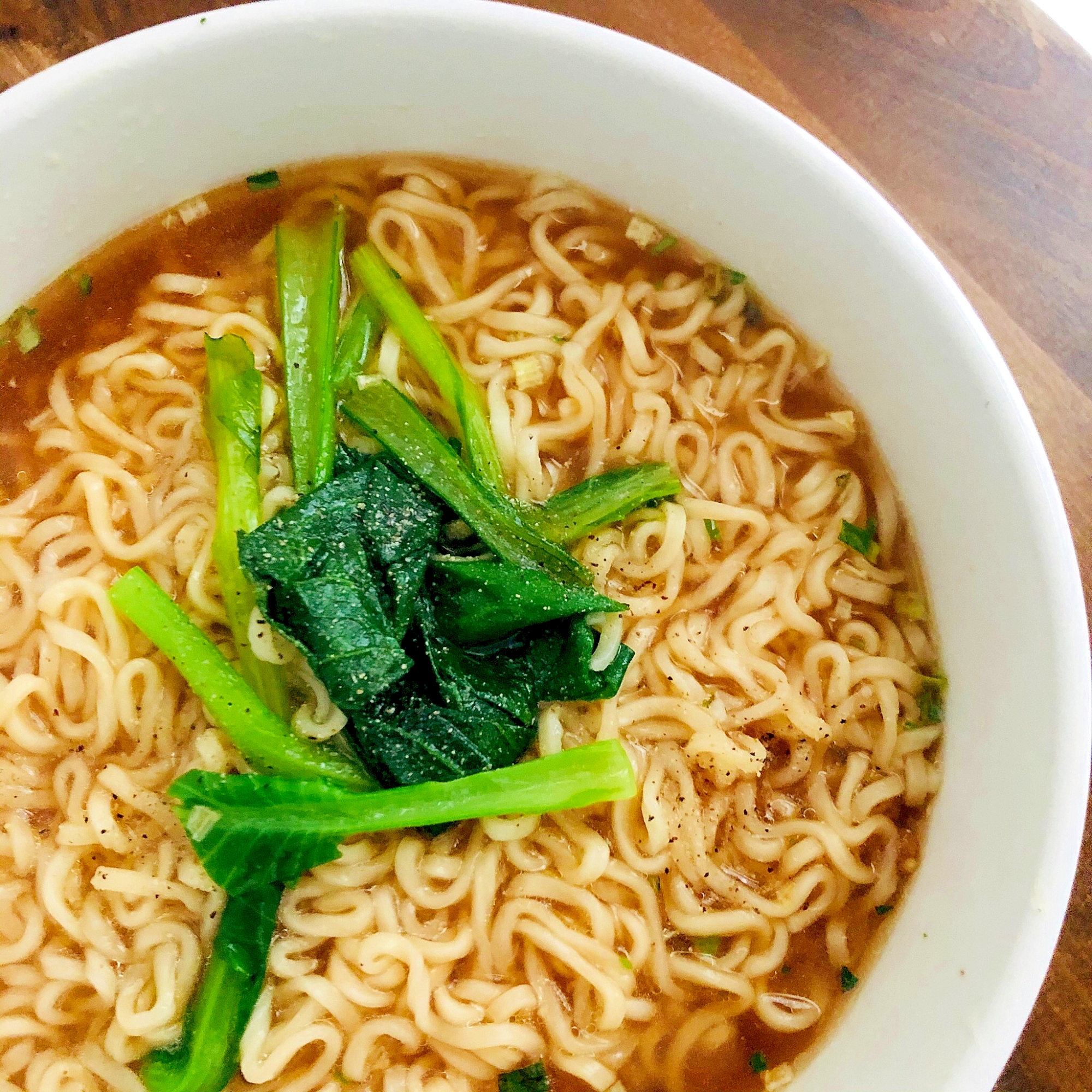 小松菜のラーメン