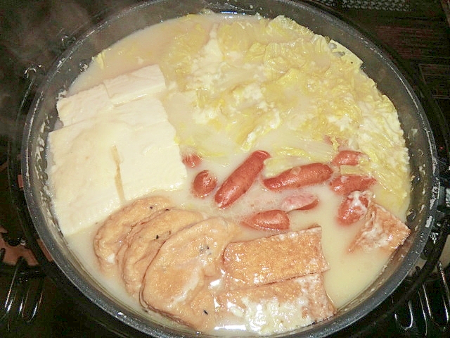 イソフラボンチーズ豆乳鍋