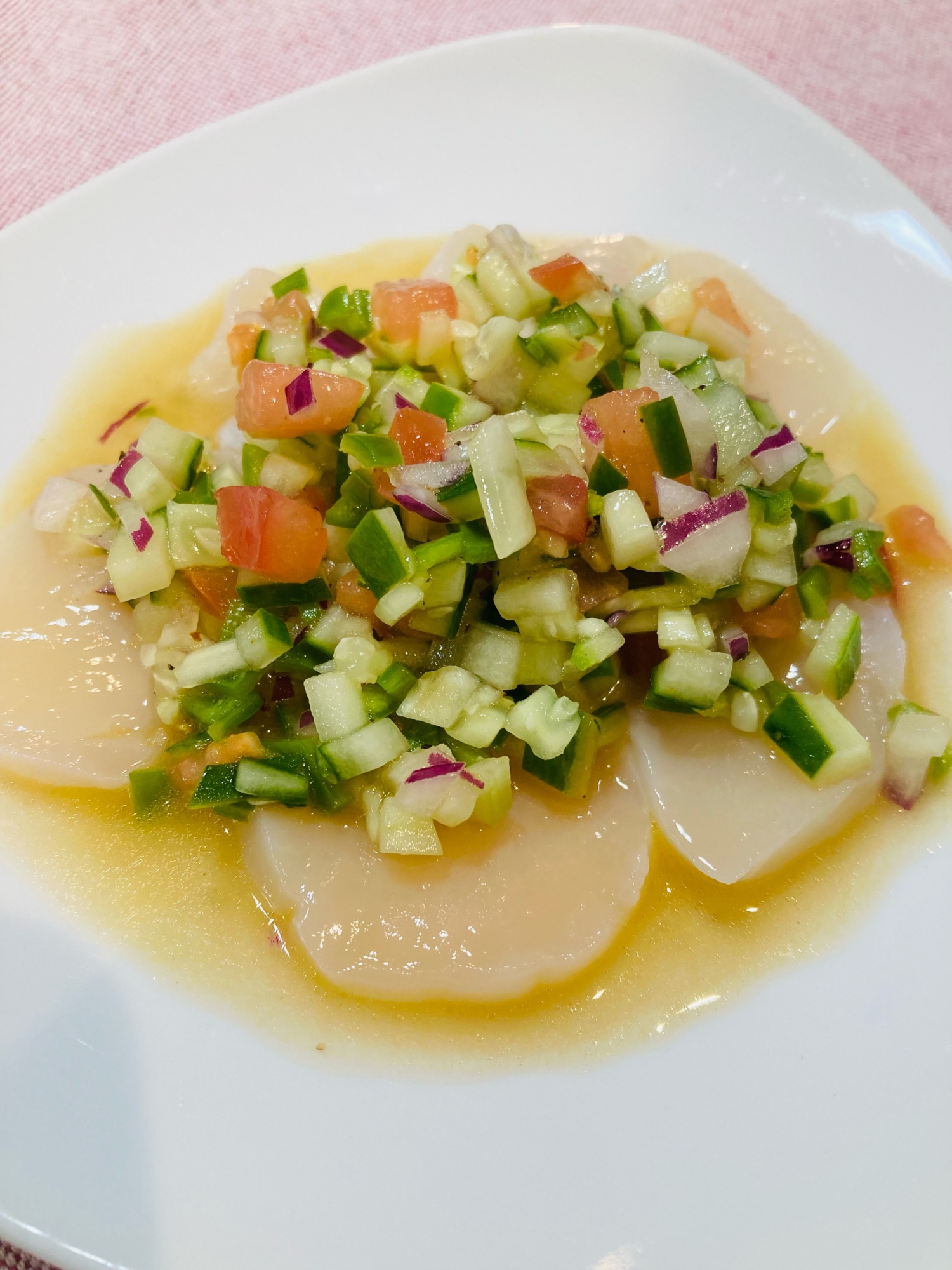 ♦️野菜と魚介のカルパッチョ