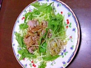 豚ヒレ肉で冷しゃぶサラダ♪