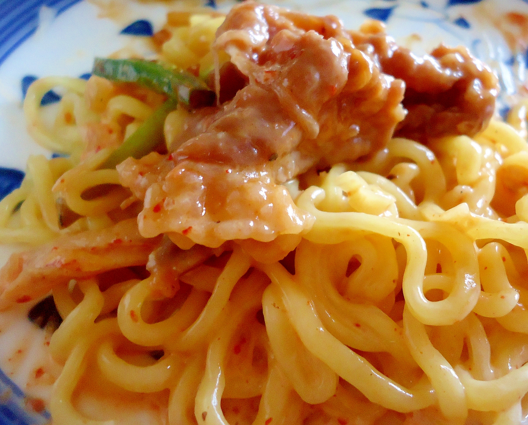 焼き肉マヨキムチ麺