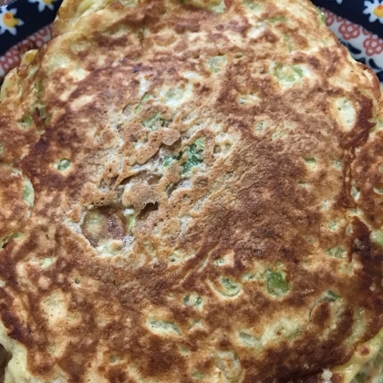 お好み焼きが好物の娘たちに作りました！パクパク食べました！ご馳走様でした！