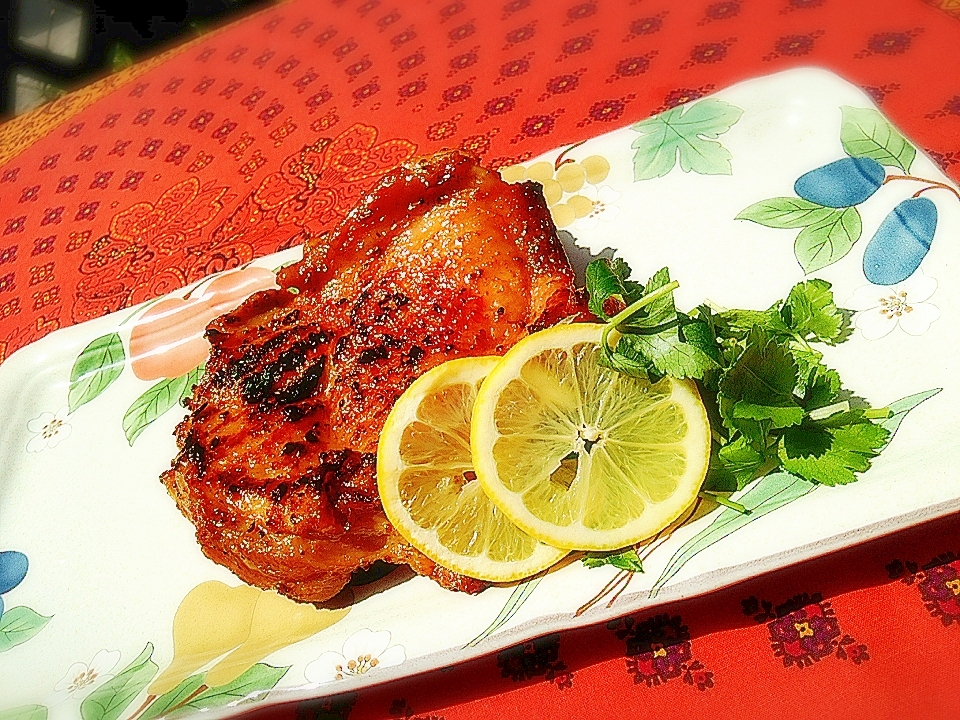 しっとりジュワ～★鶏ムネ肉の和風マスタード焼