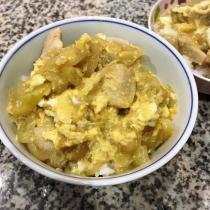 ムネ肉で親子丼♡