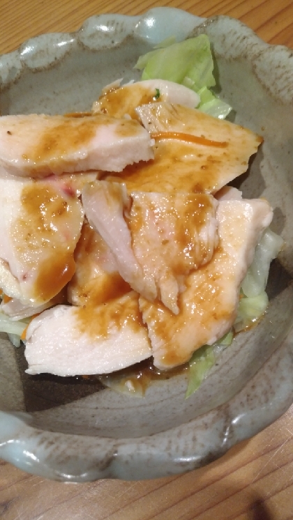 鶏ハムの棒棒鶏風サラダ