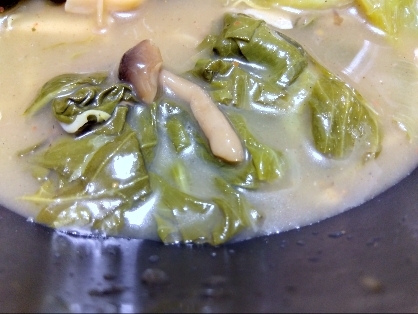 小松菜しめじ♪お味噌汁✧˖°