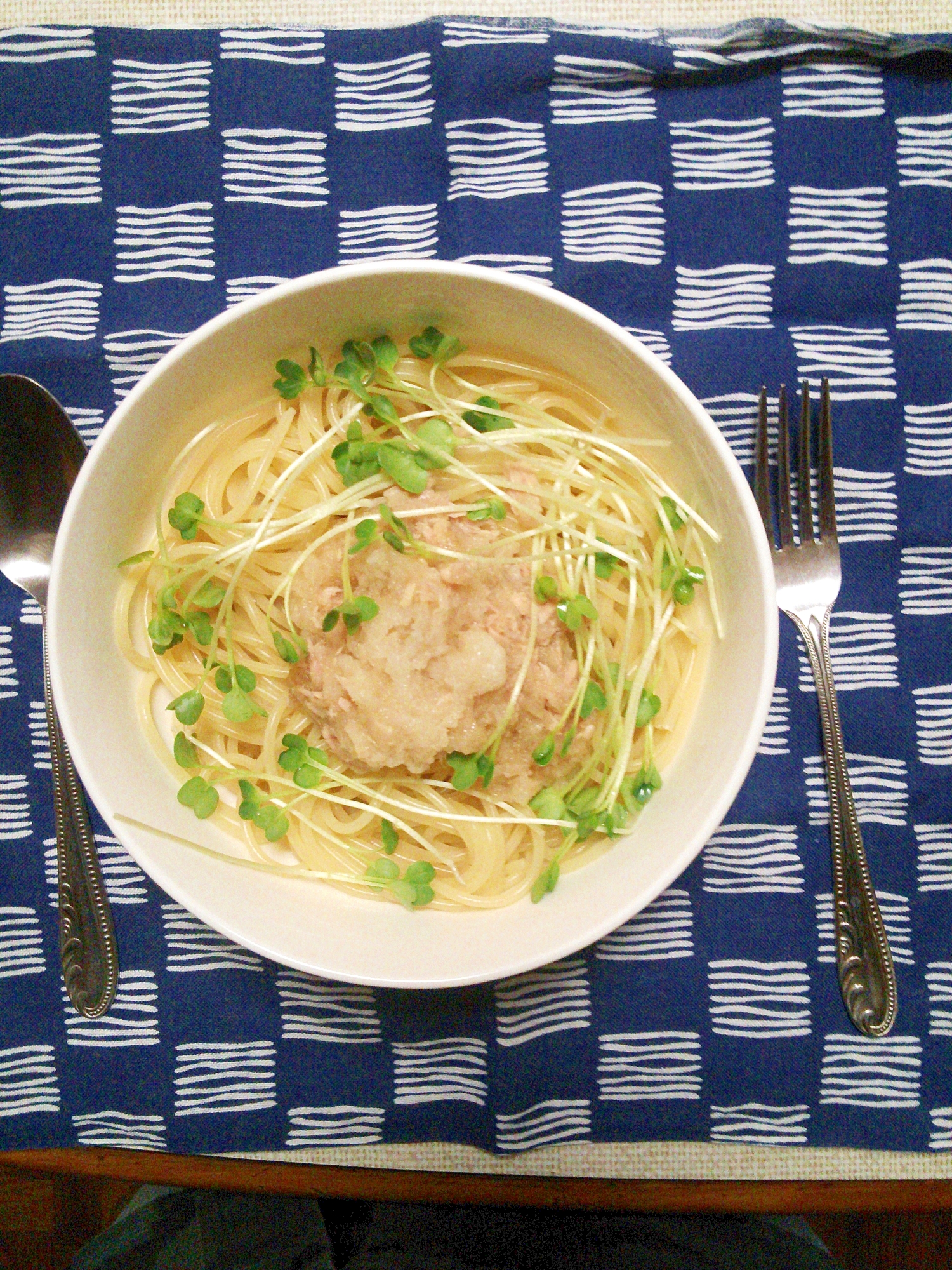 ツナと大根おろしのスパゲティ